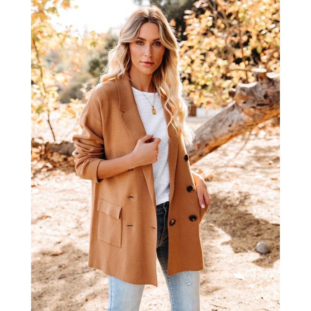 NWT Pocketed knitted blazer sz M
